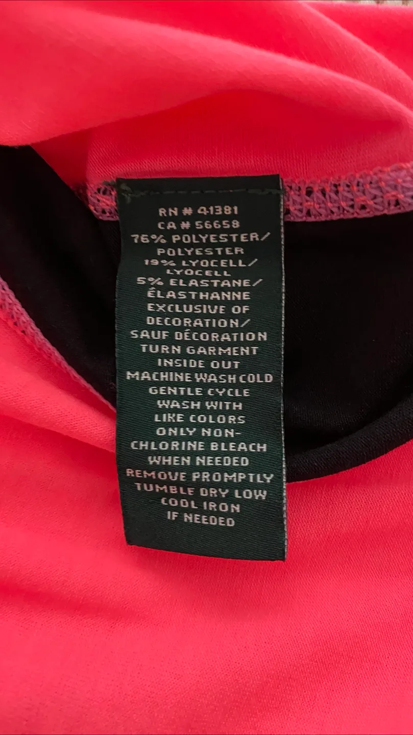 LAUREN Ralph Lauren Pink/Black Top - Size M image indicator(3)