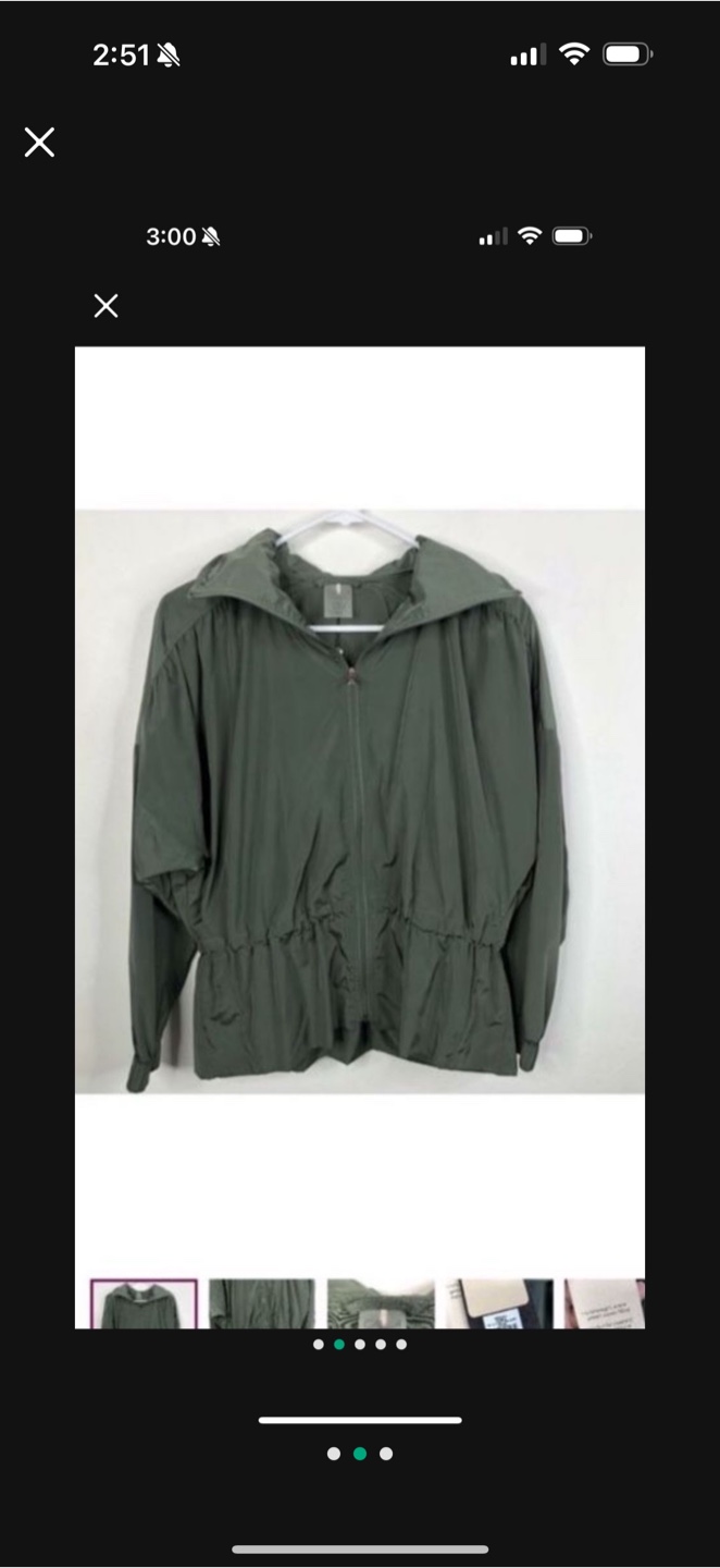 CALIA Olive Green LIGHT Jacket SMALL - photo 2