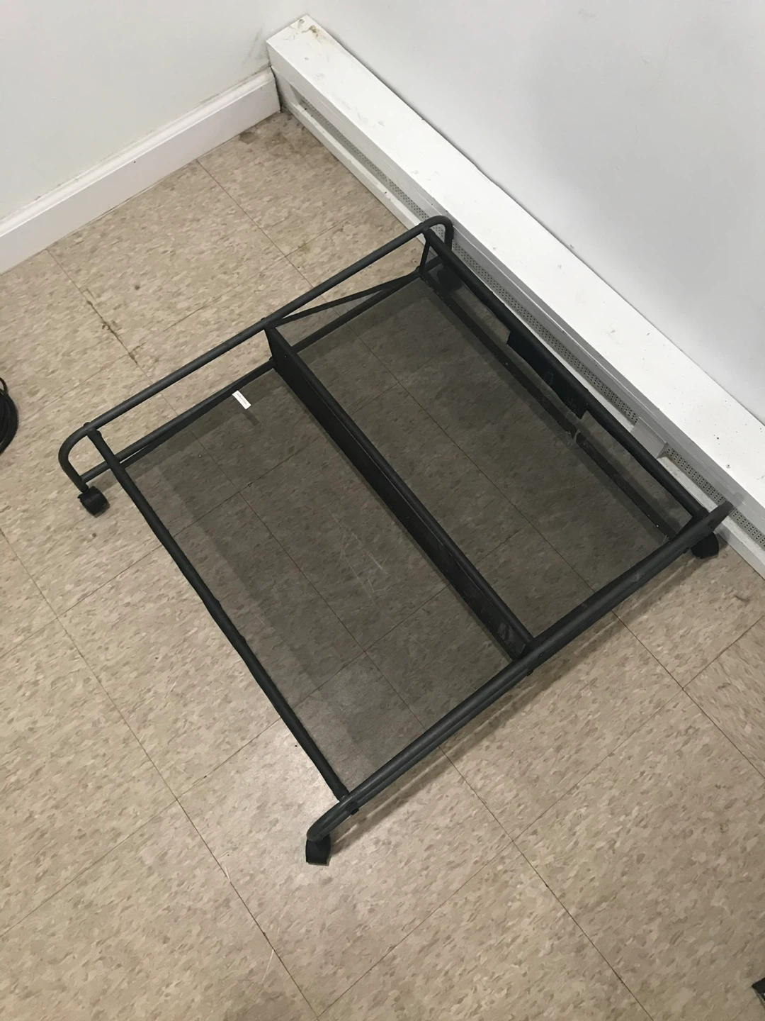 Ikea Vesken Black Rolling Cart