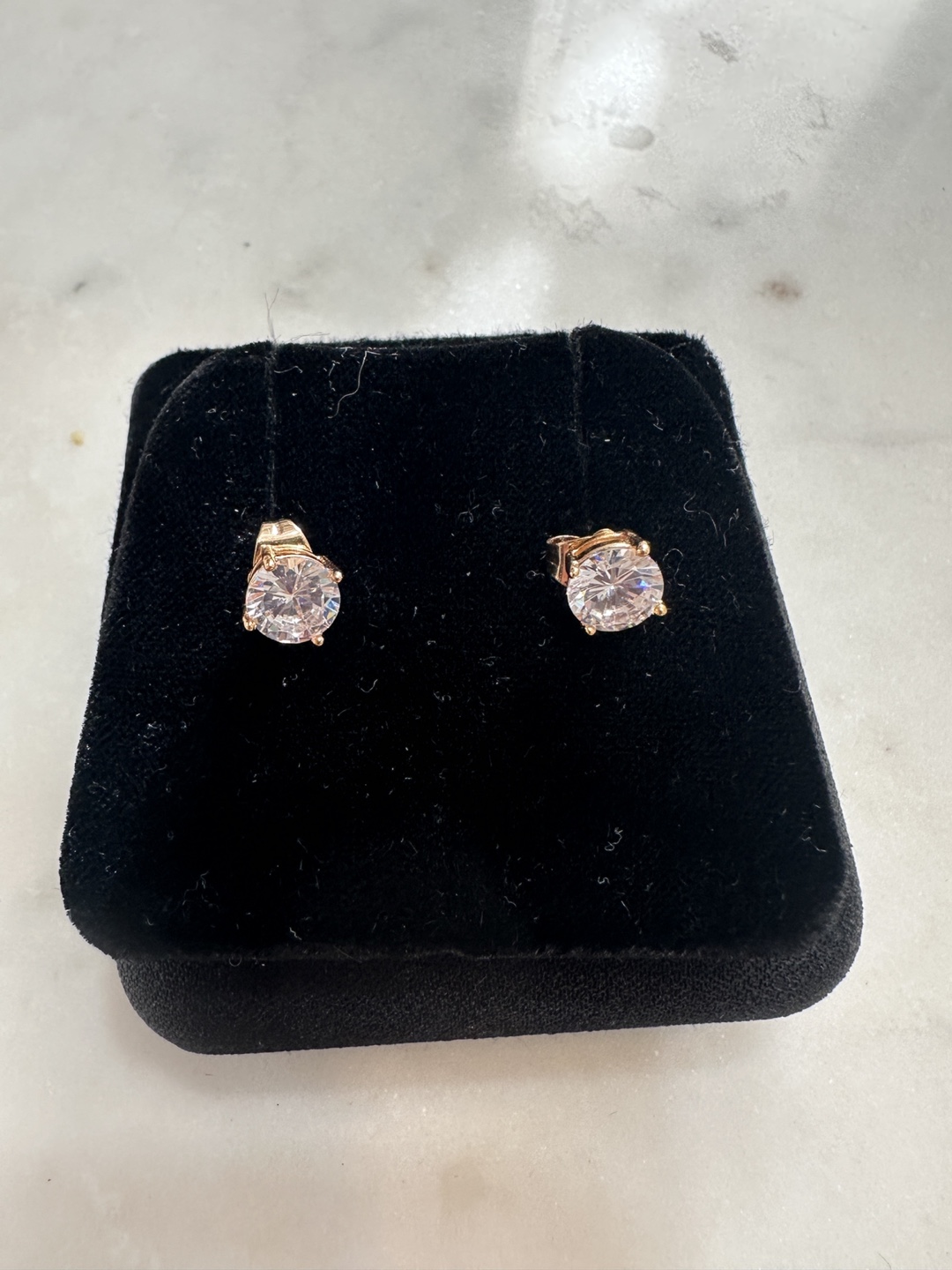 Stud Earrings - Gold Colour