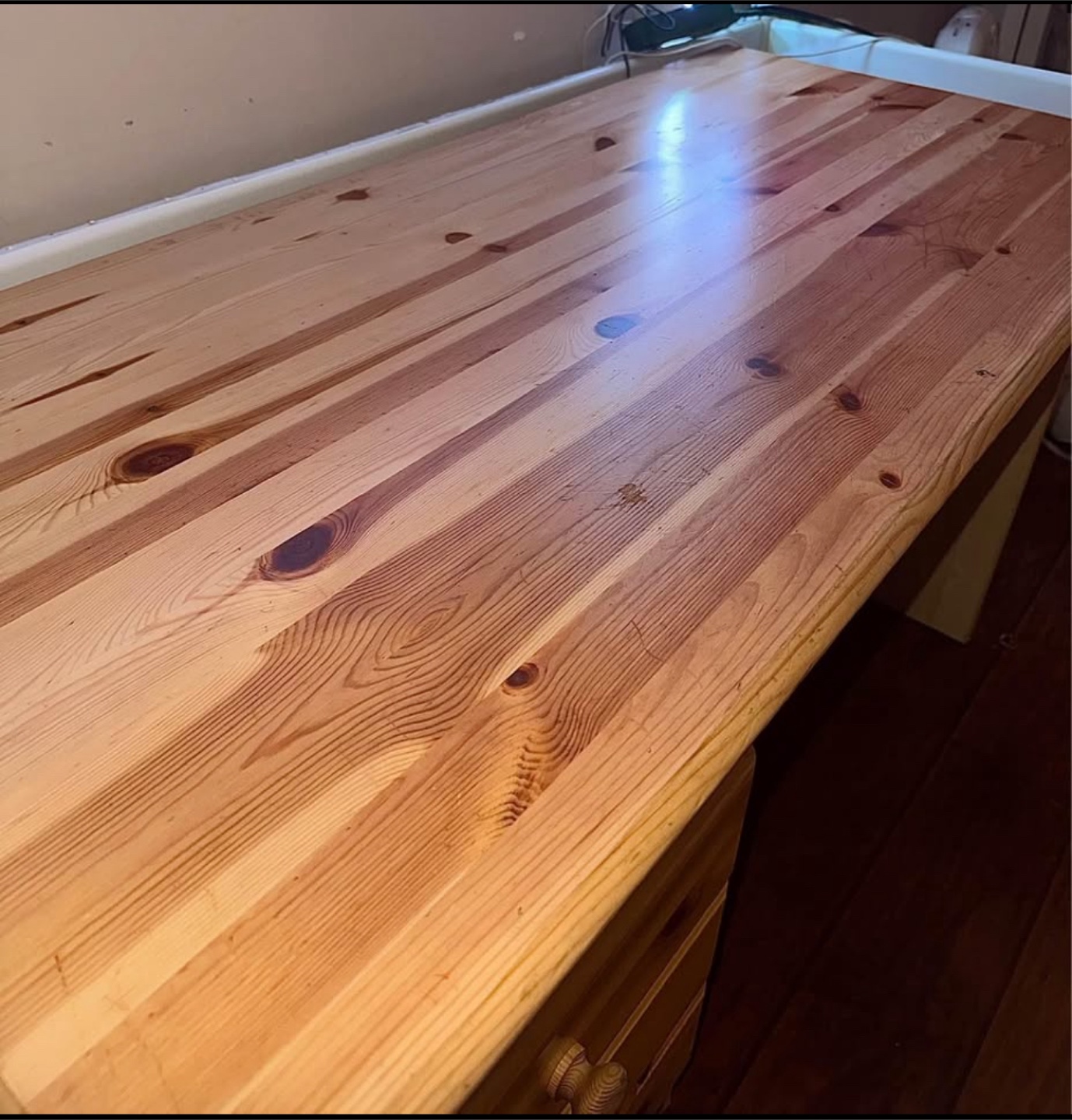 Wooden Desk with Drawers - photo 3