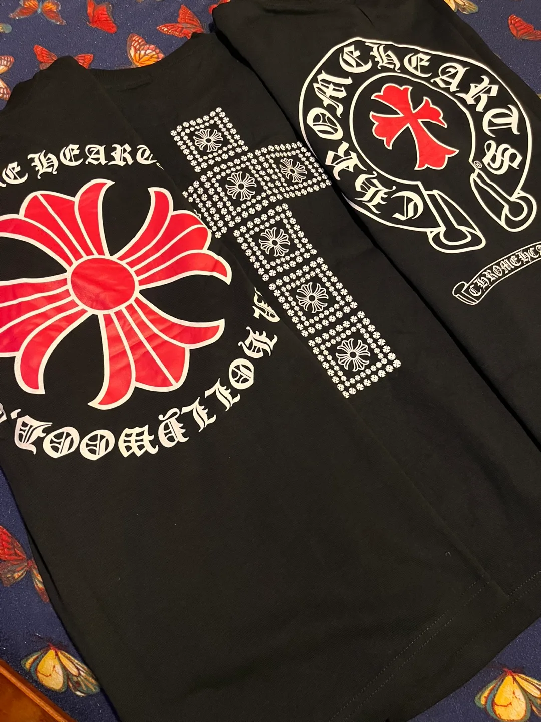 New Chrome Hearts Black T-Shirts thumbnail