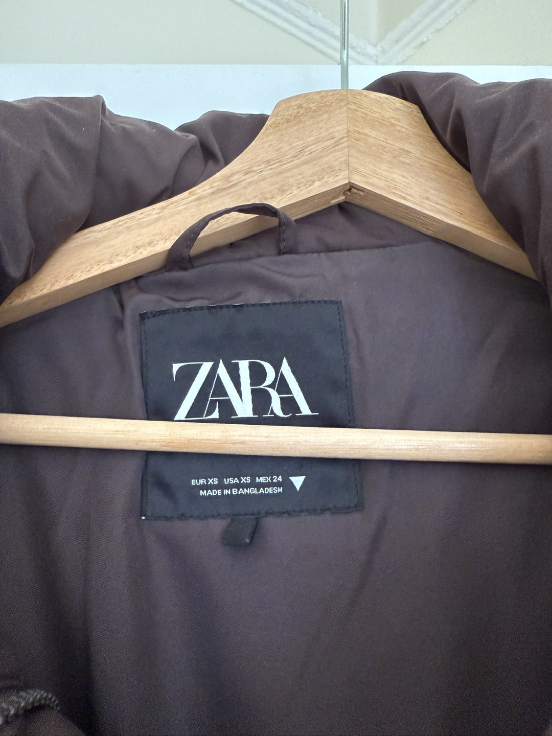 Zara Brown Puffer Jacket XS - photo 3
