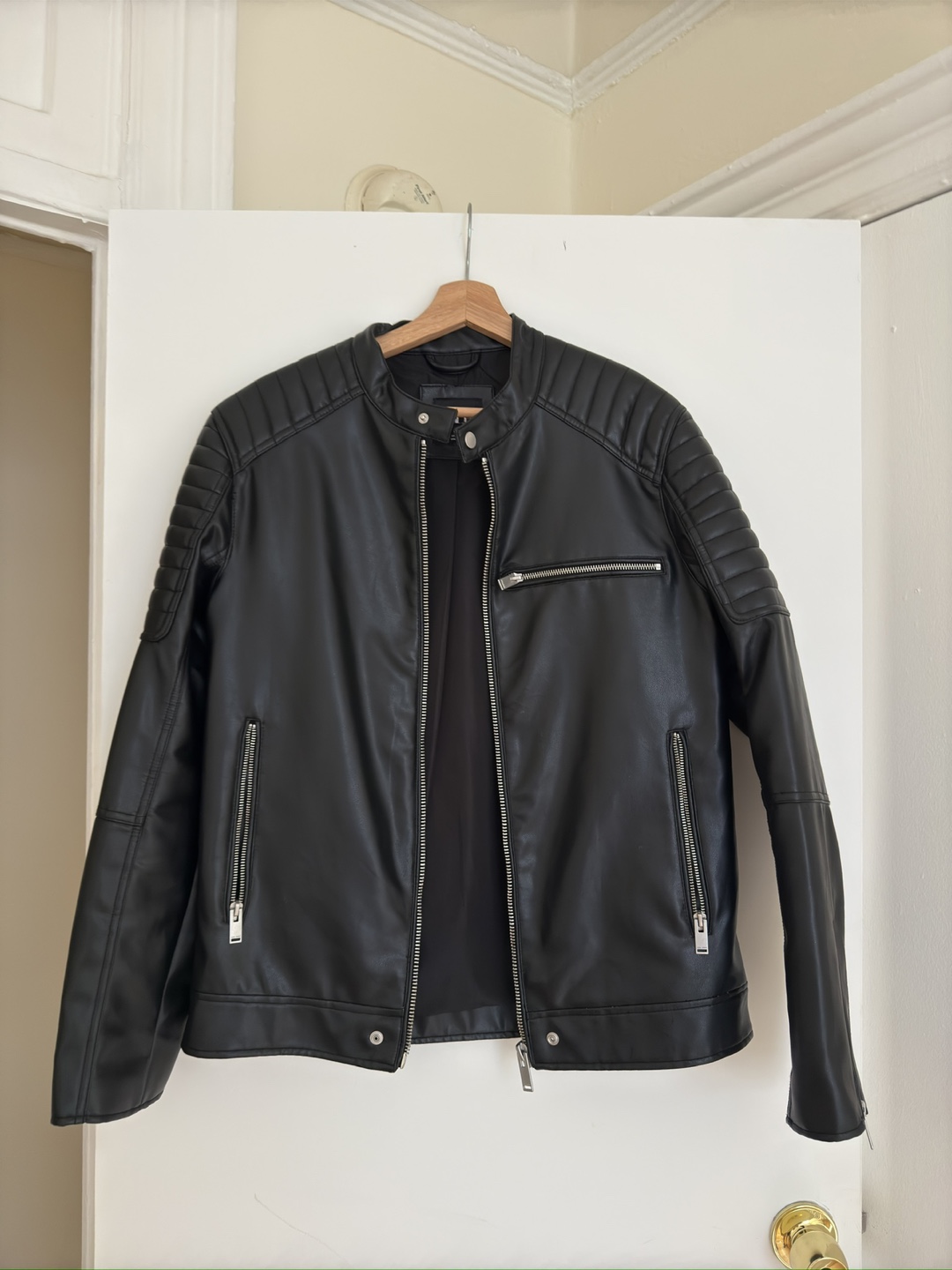 Zara Faux Leather Jacket - Size L - photo 3