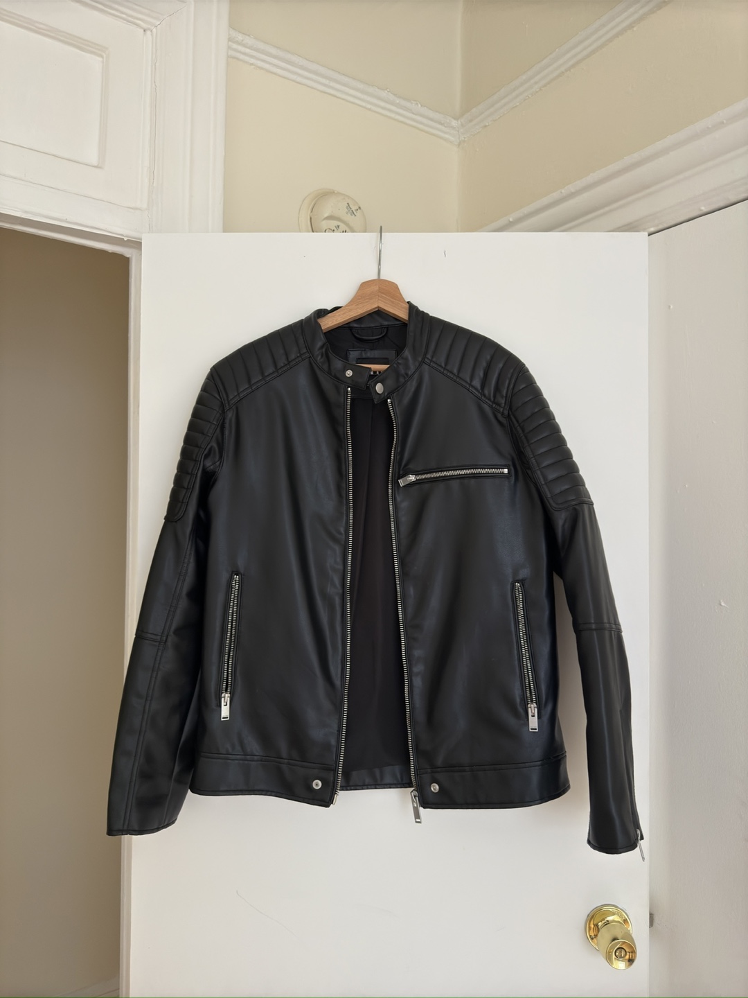 Zara Faux Leather Jacket - Size L