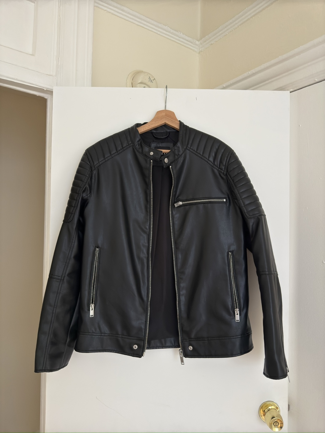 Zara Faux Leather Jacket - Size L - photo 2