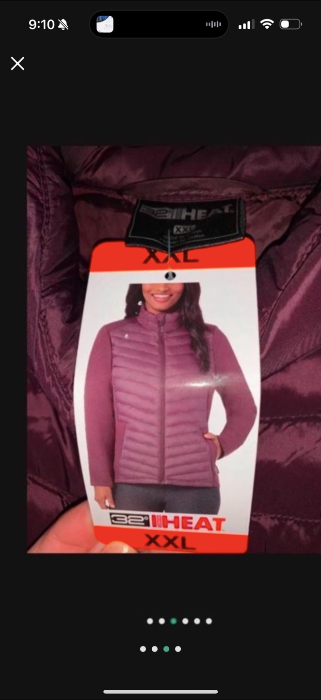 WOMENS 32 Degrees Heat XXL Maroon Jacket - photo 3