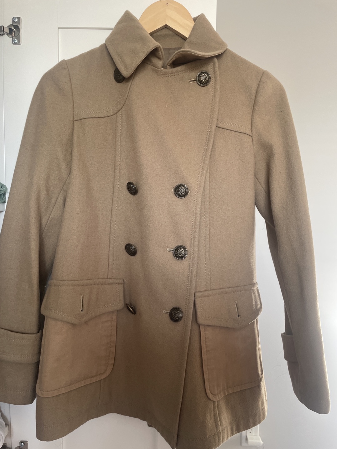 Wool Double Breasted Coat - photo 2