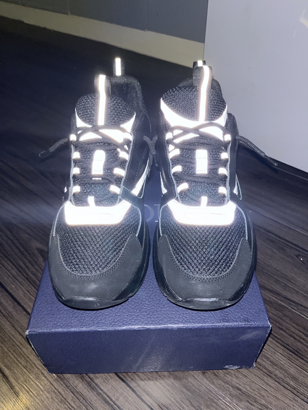Dior B22 Black Reflective Sneakers
