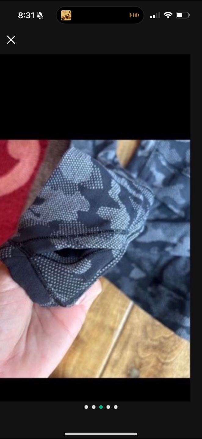 WOMENS Lululemon Long Sleeve Top Size 10 CAMO - photo 2