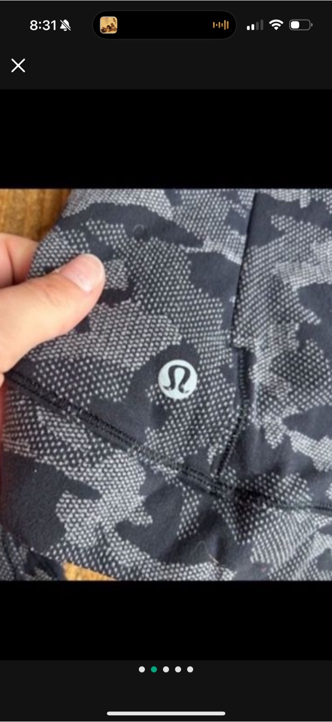 WOMENS Lululemon Long Sleeve Top Size 10 CAMO - photo 3