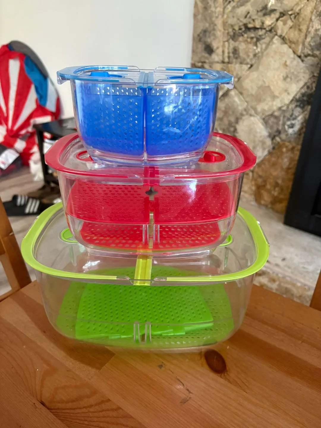 Colorful Stackable Food Storage Containers thumbnail