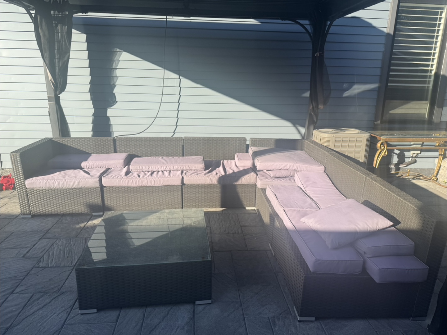 Outdoor Wicker Sectional Sofa Set