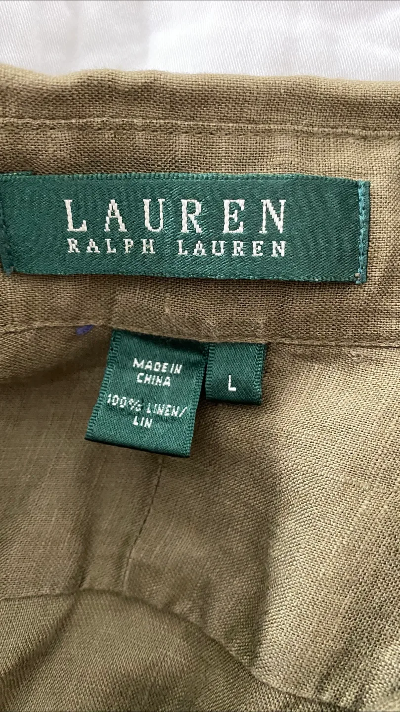 Lauren Ralph Lauren Linen Dress - Size L image indicator(2)