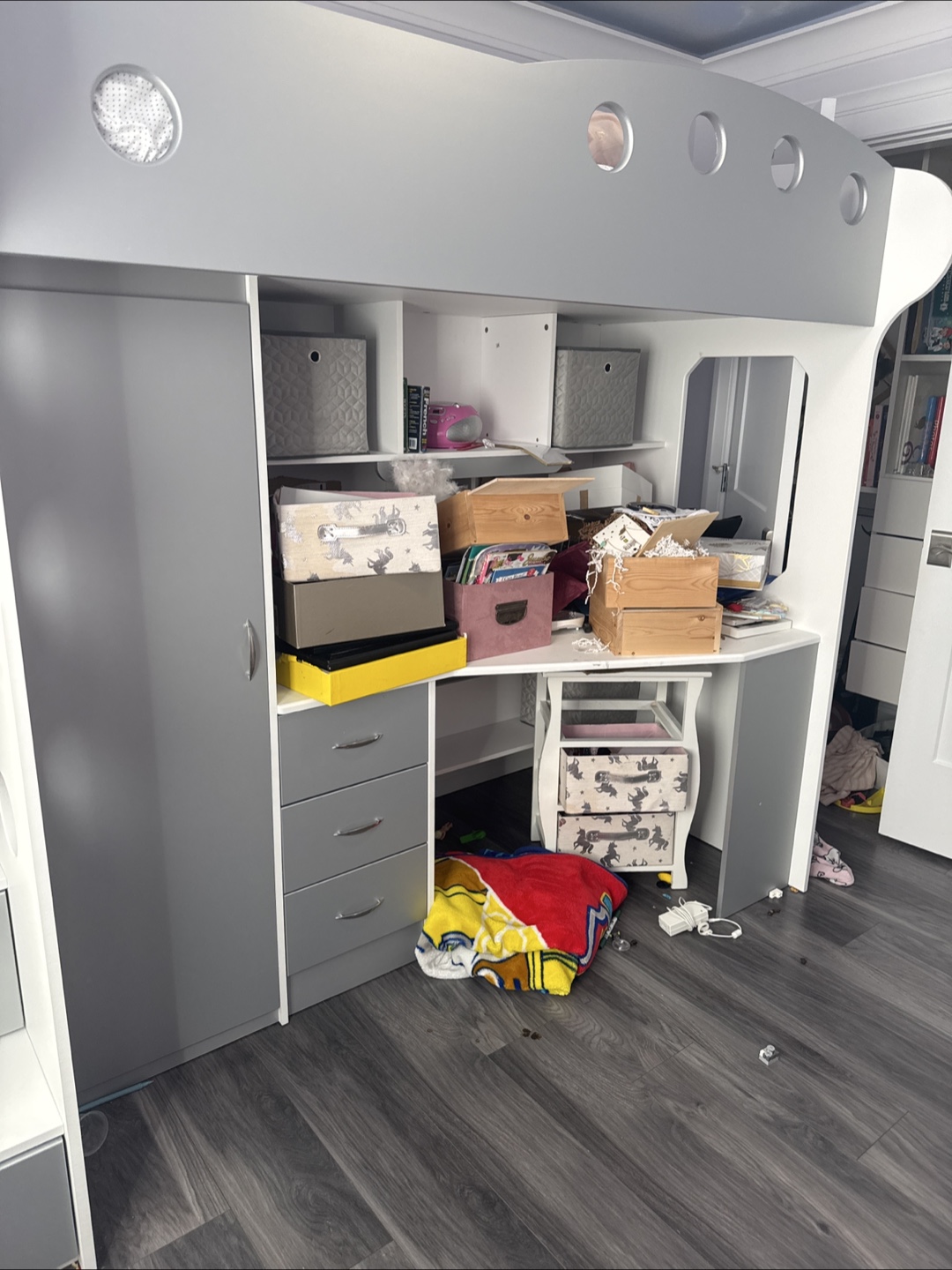 Loft Bed with Desk and Storage - photo 4