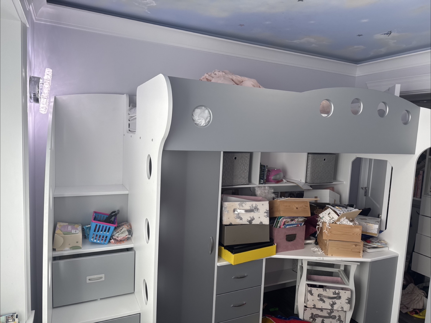 Loft Bed with Desk and Storage - photo 2
