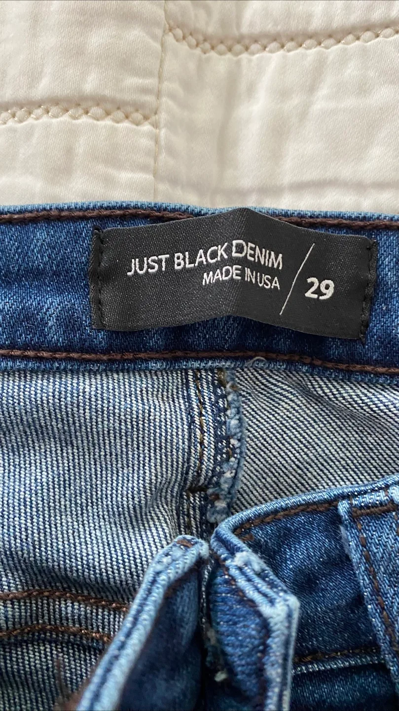 Just Black Denim Bermuda Shorts - Size 29 image indicator(2)