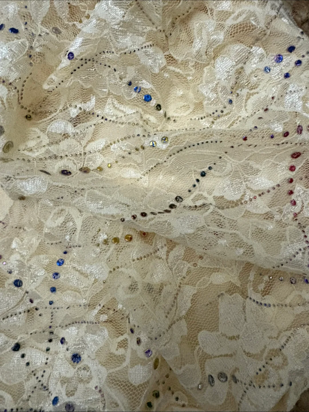 Lace Beanie Hats - Pink and Cream image indicator(2)