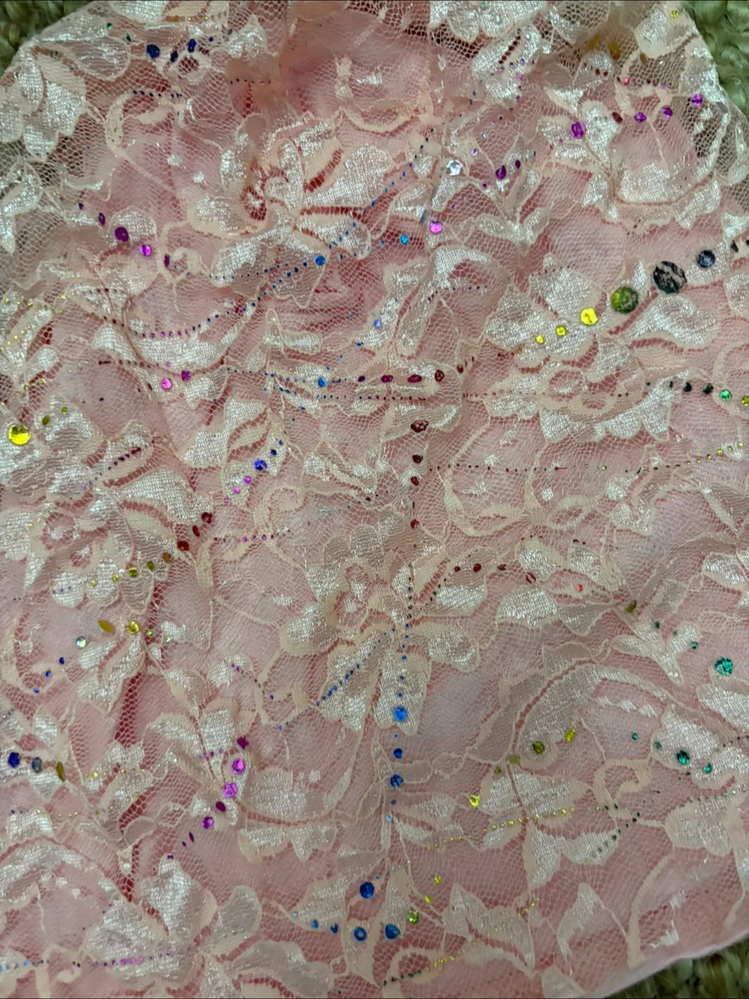 Lace Beanie Hats - Pink and Cream image indicator(3)