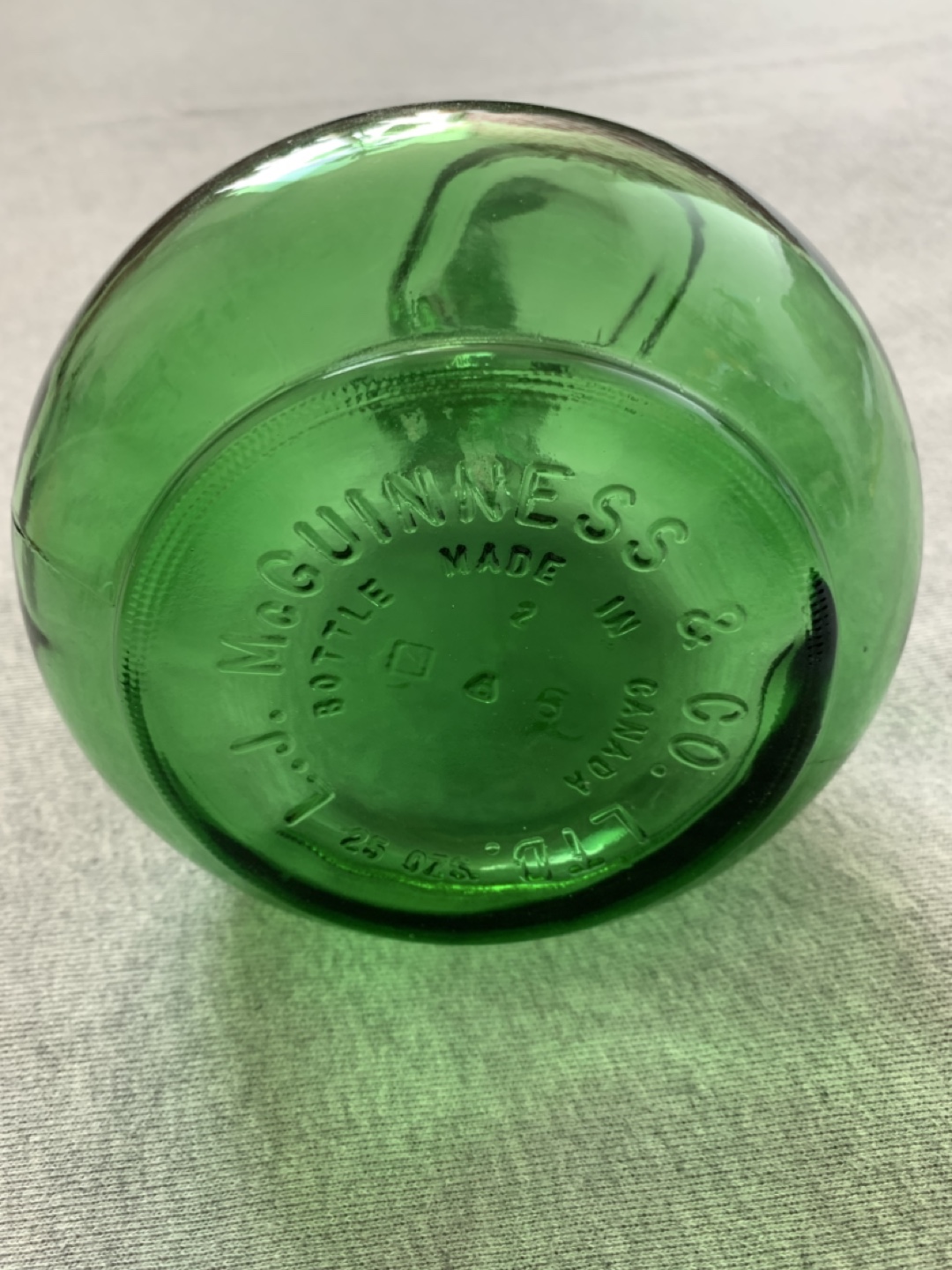 Vintage McGuinness Green Glass Bottle Decanter - photo 4