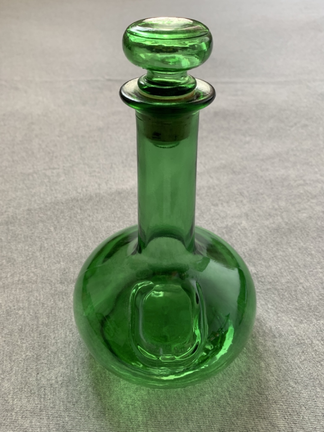 Vintage McGuinness Green Glass Bottle Decanter