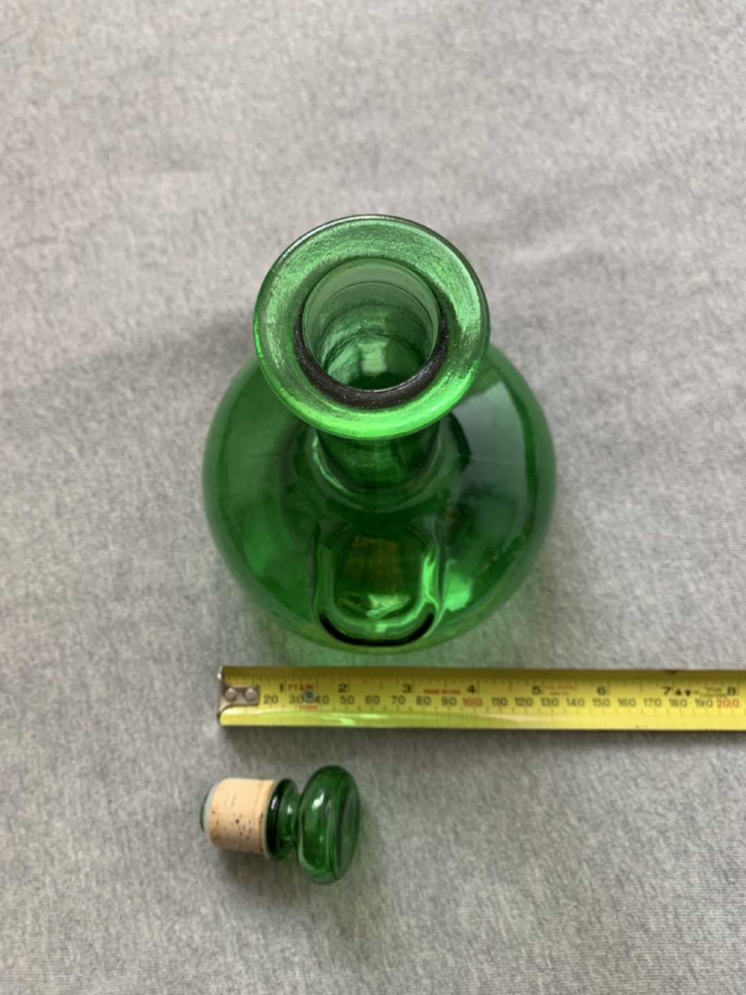 Vintage McGuinness Green Glass Bottle Decanter - photo 3