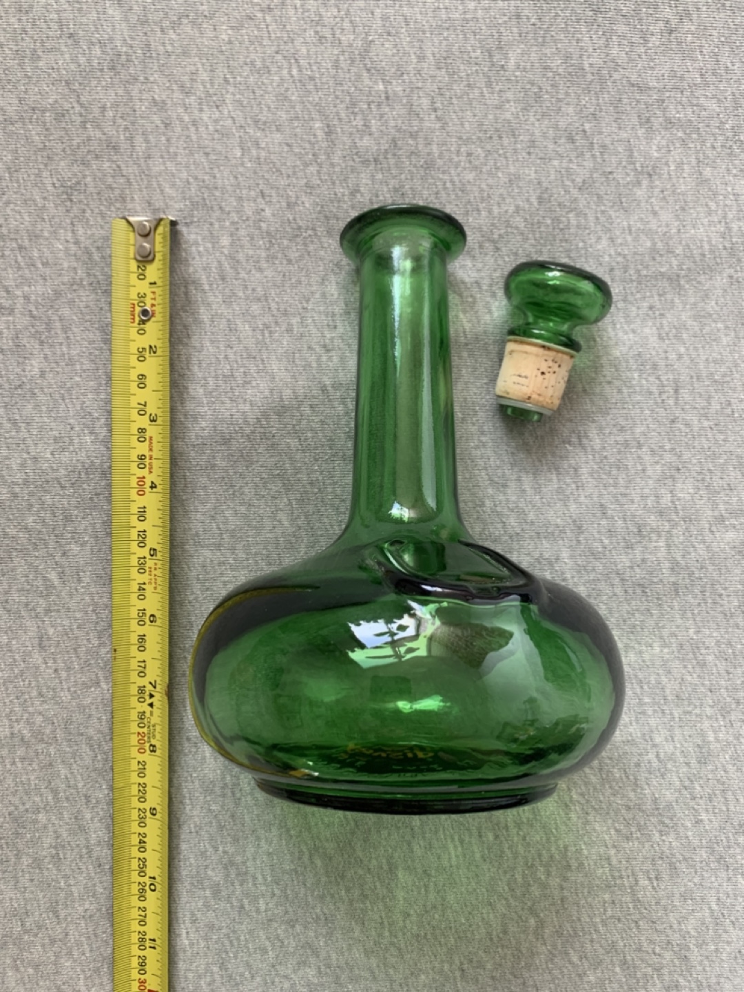 Vintage McGuinness Green Glass Bottle Decanter - photo 2