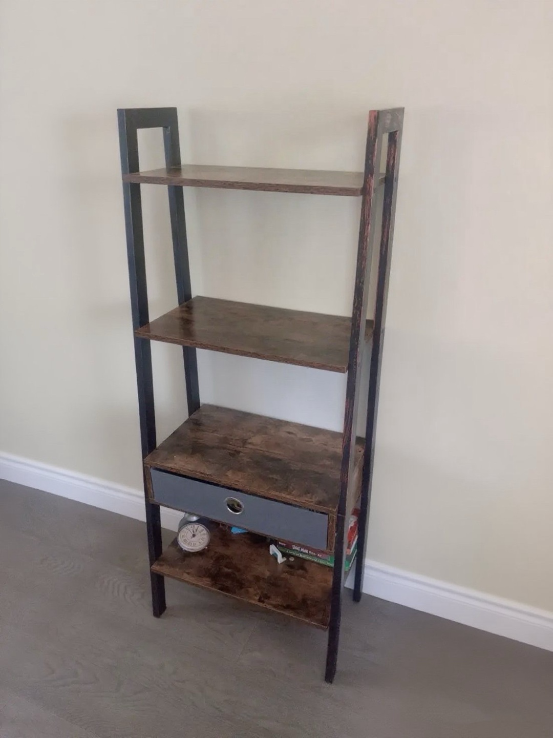 WOODEN SHELF + DRAWER