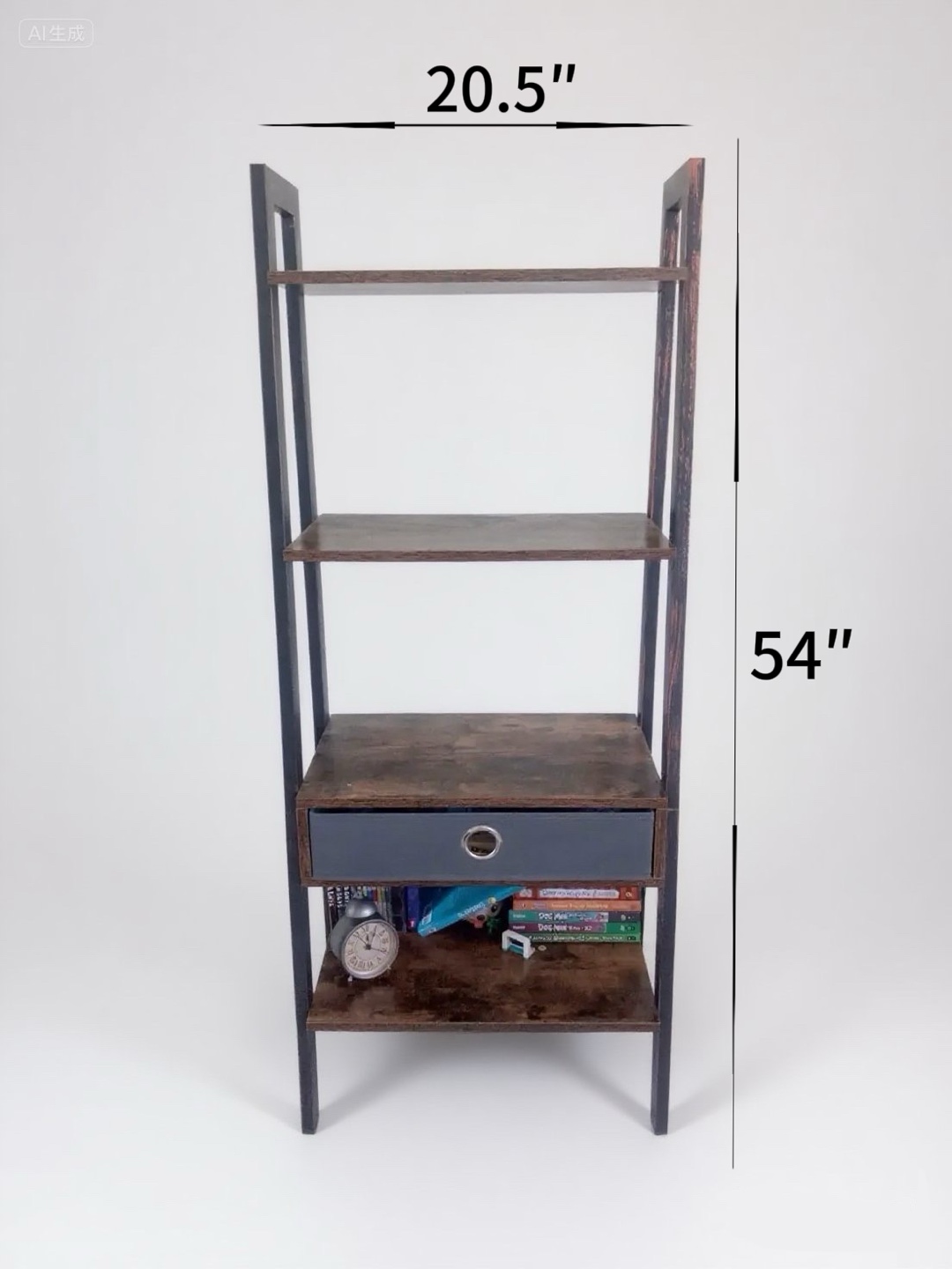 WOODEN SHELF + DRAWER - photo 4