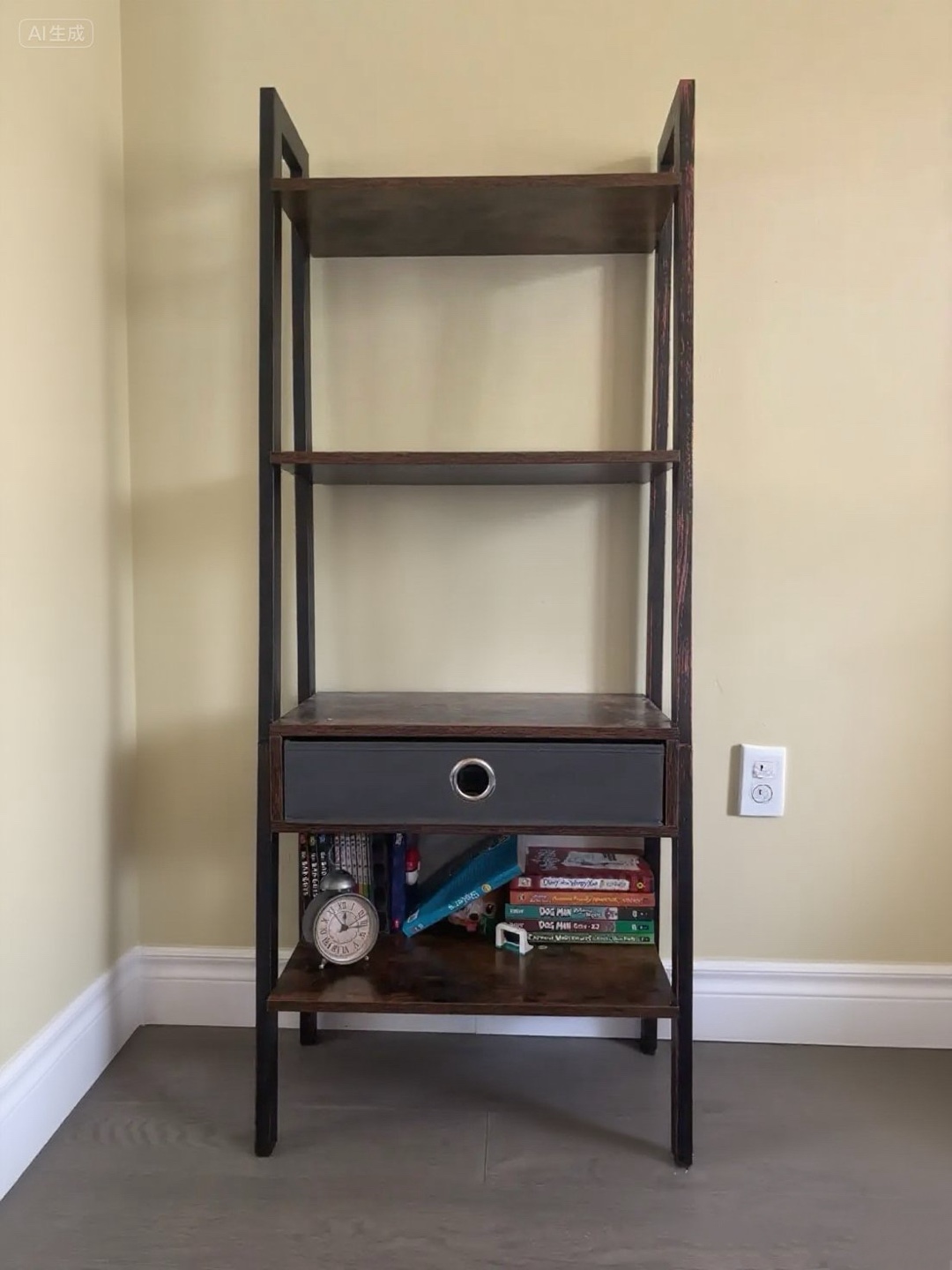 WOODEN SHELF + DRAWER - photo 2