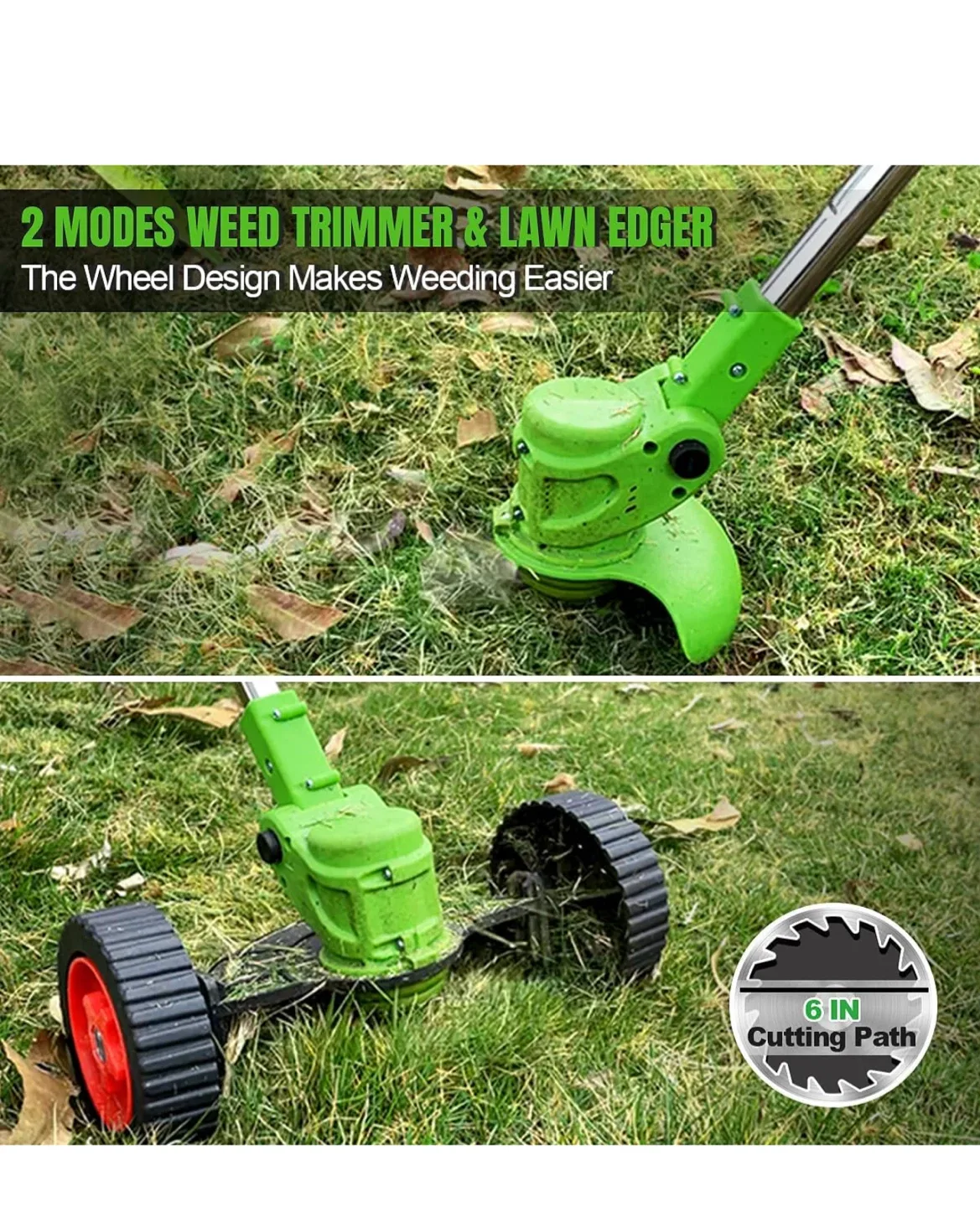 4-in-1 Multifunction Cordless Electric Weed Wacker image indicator(6)