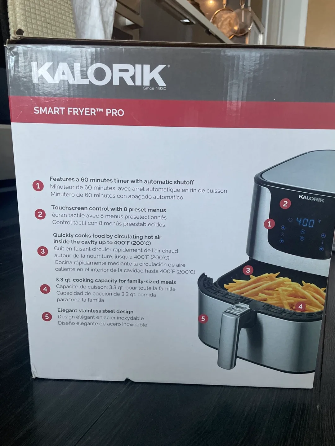 Kalorik Smart Fryer Pro - 3.3 Qt image indicator(2)