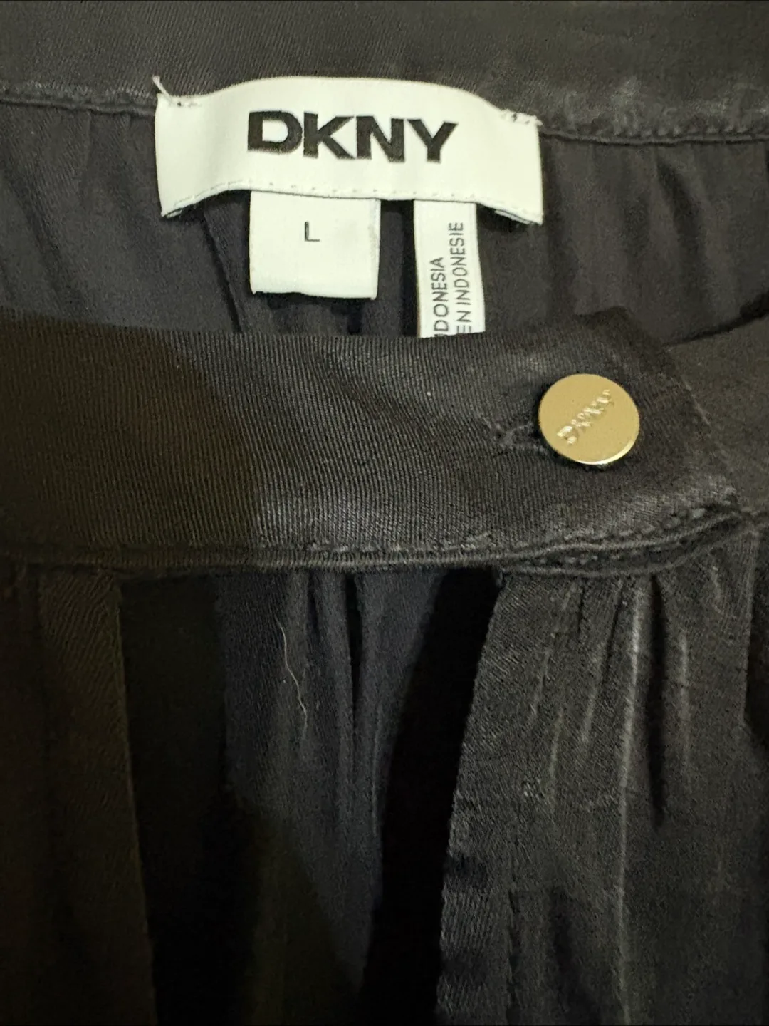 DKNY Black Blouse - L image indicator(2)