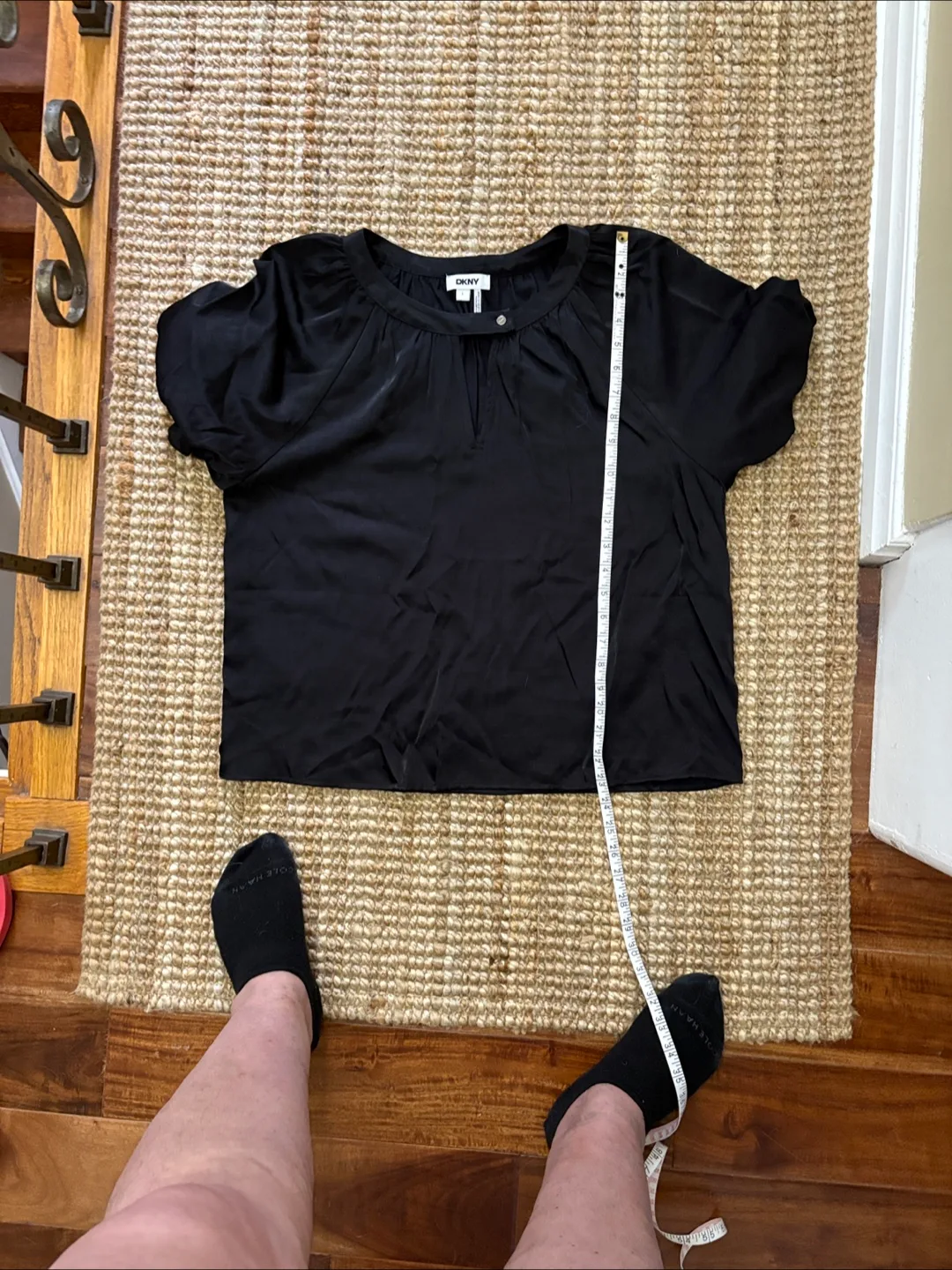 DKNY Black Blouse - L image indicator(7)