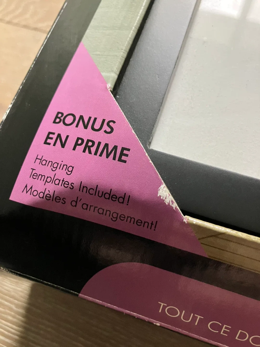 Picture Frame SET Black image indicator(6)