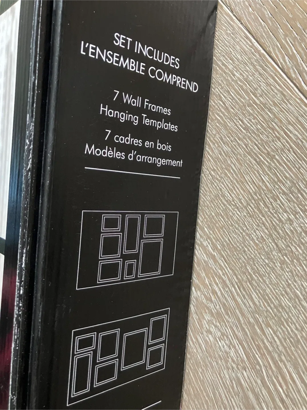 Picture Frame SET Black image indicator(7)