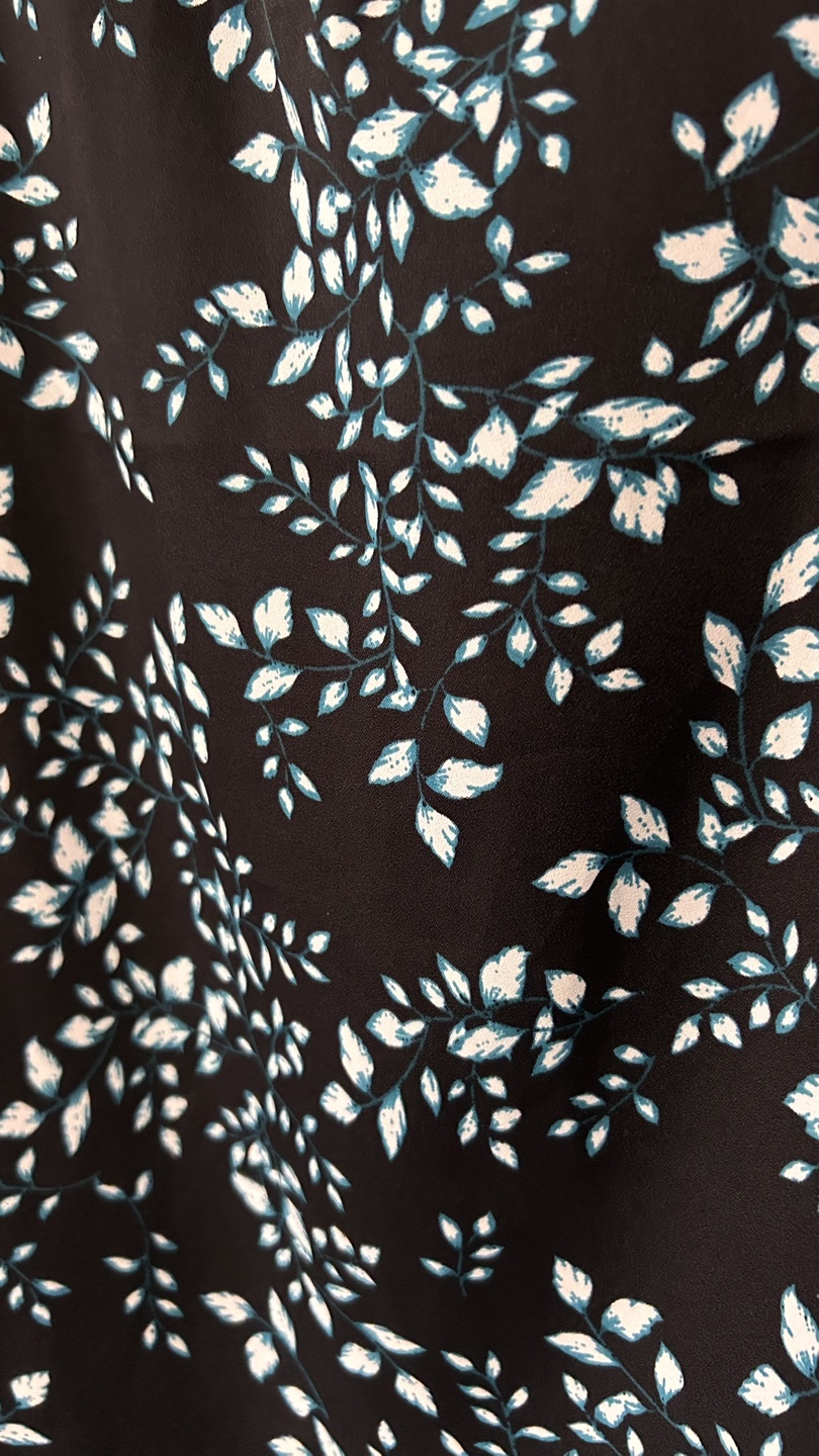 Rickis Black Leaf Print Top - photo 3