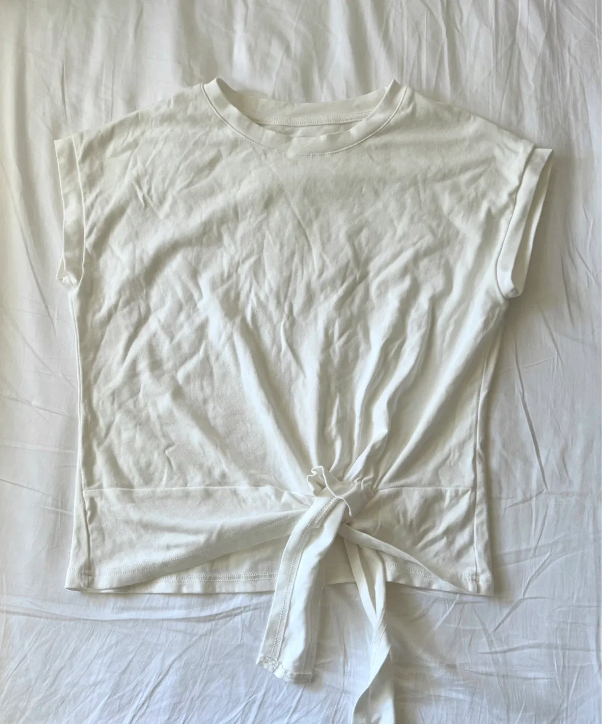 White Tie-Front T-Shirt thumbnail