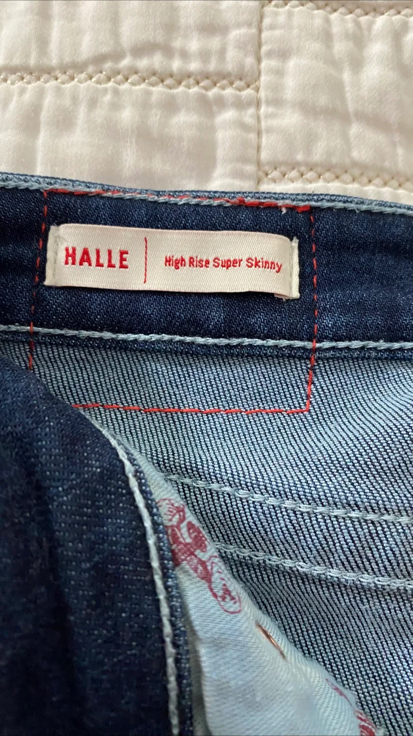 True Religion Halle High Rise Super Skinny Jeans - Size 30 image indicator(3)