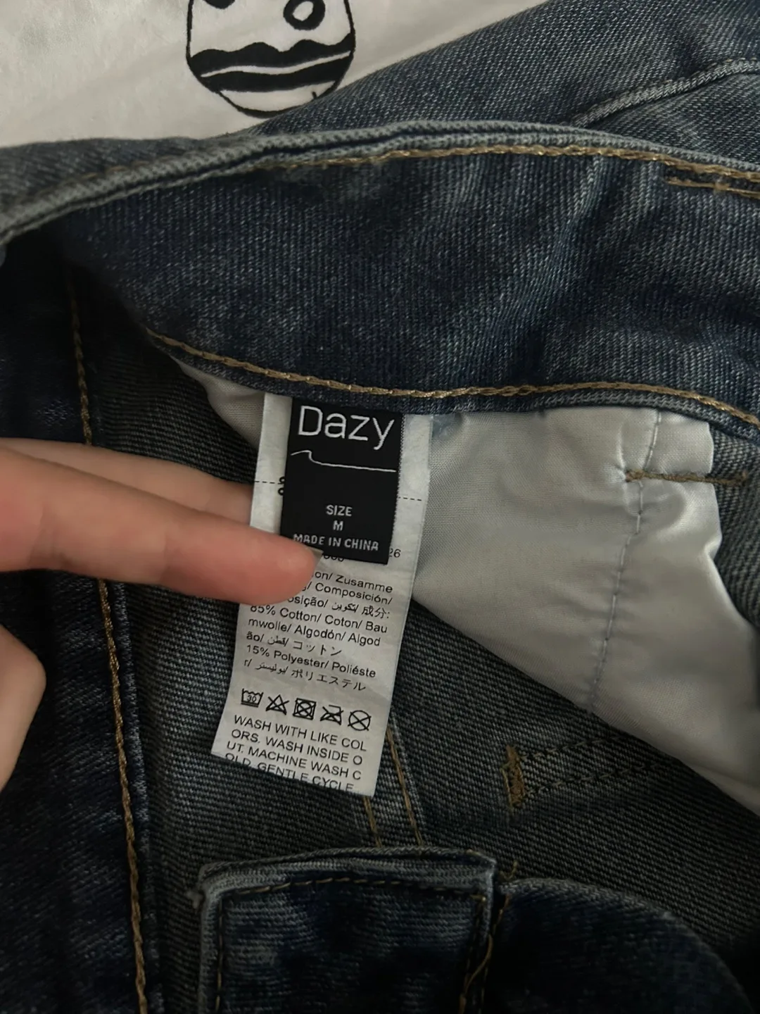 Denim Mini Skirt - Size M image indicator(6)