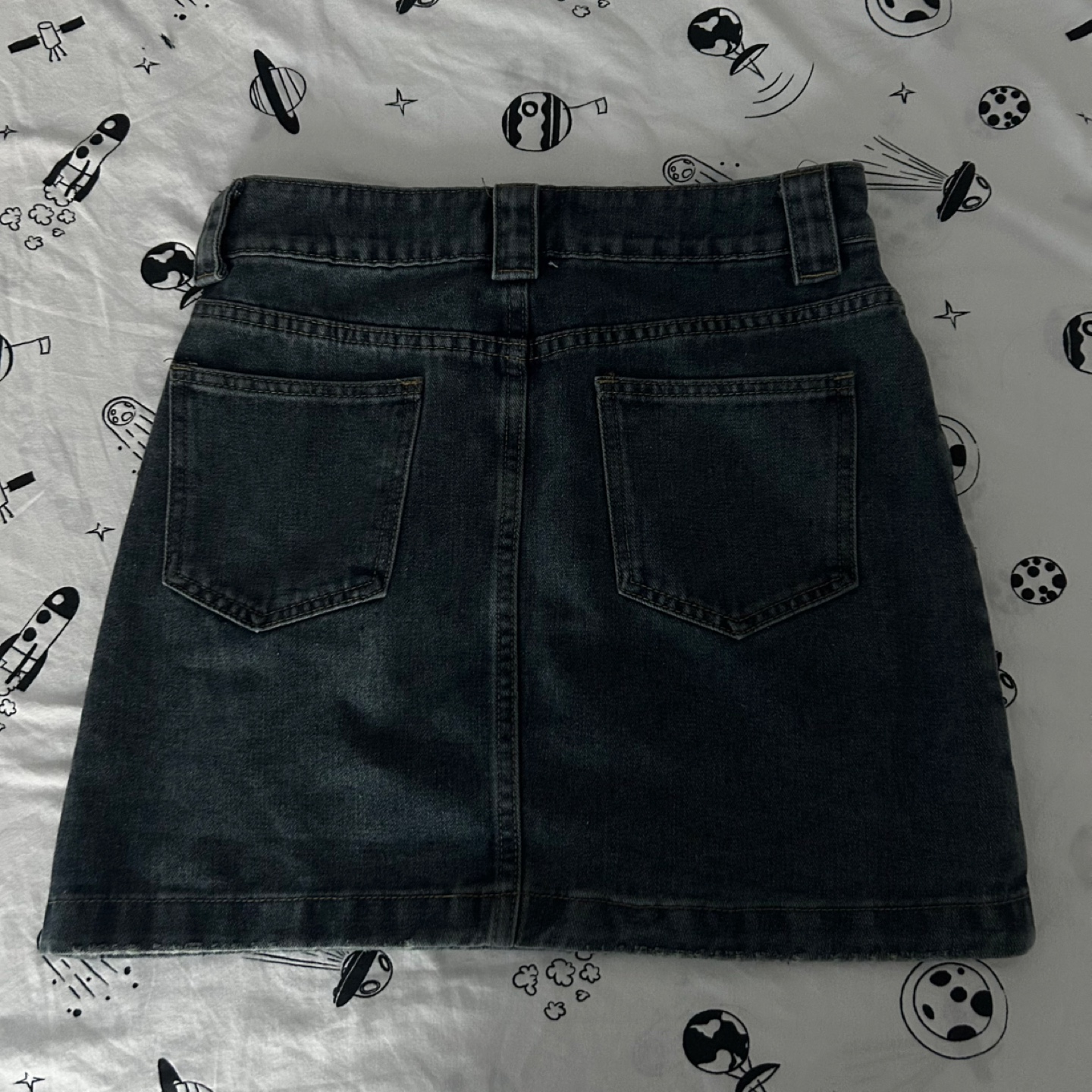 Denim Mini Skirt - Size M - photo 2