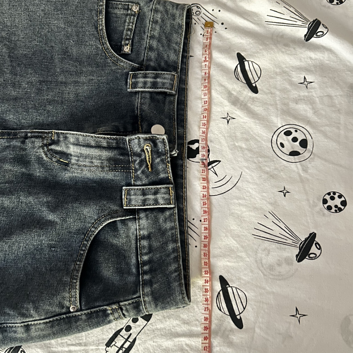 Denim Mini Skirt - Size M - photo 3