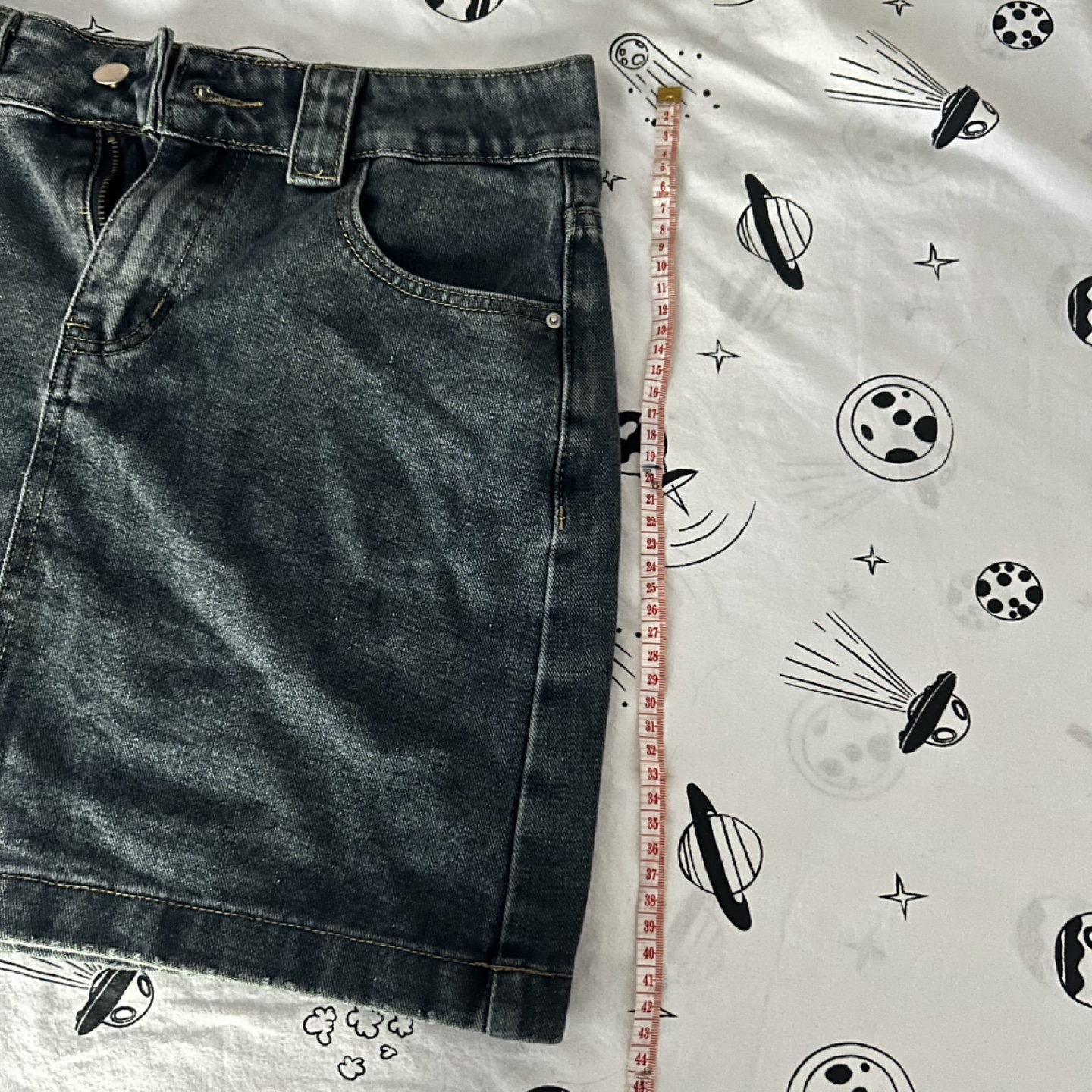 Denim Mini Skirt - Size M - photo 4