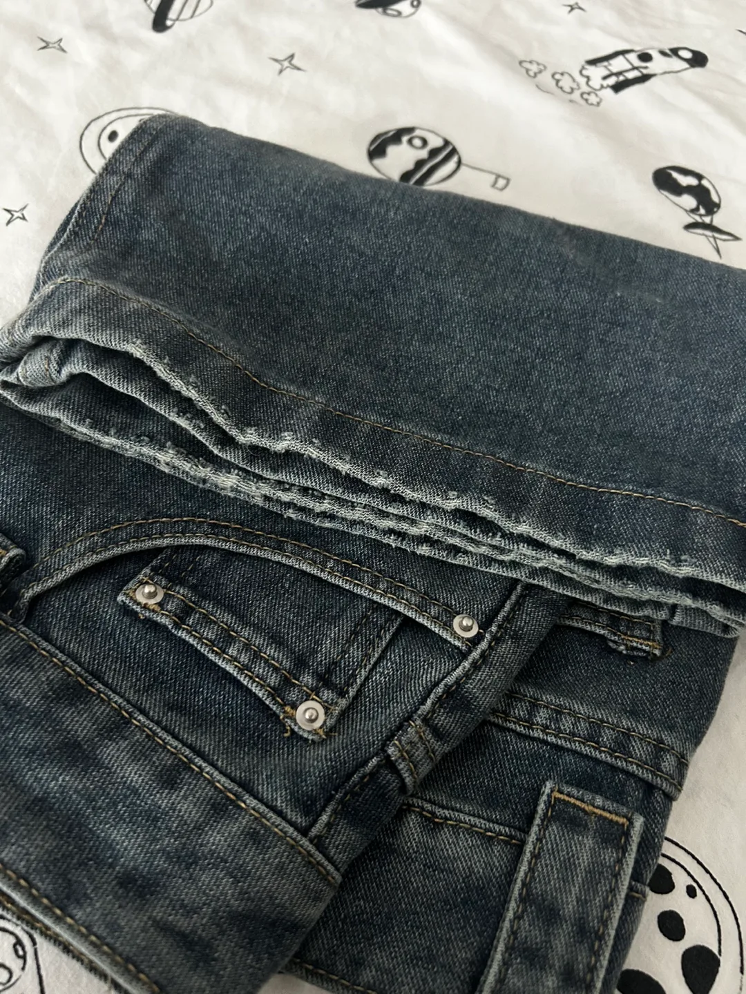 Denim Mini Skirt - Size M image indicator(7)