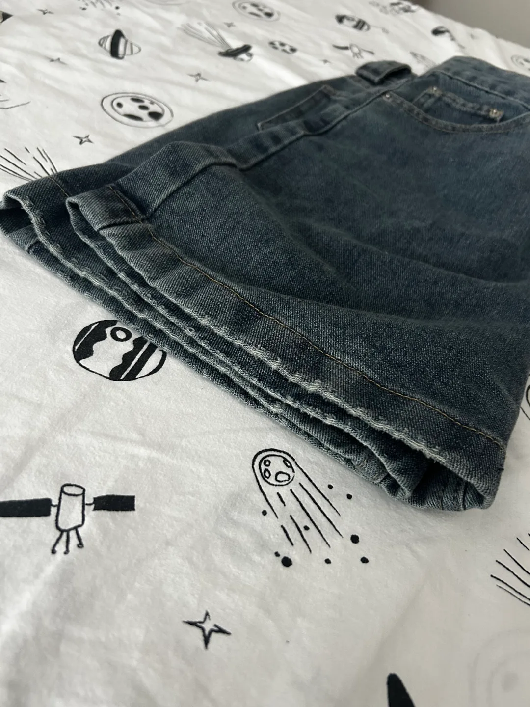 Denim Mini Skirt - Size M image indicator(8)