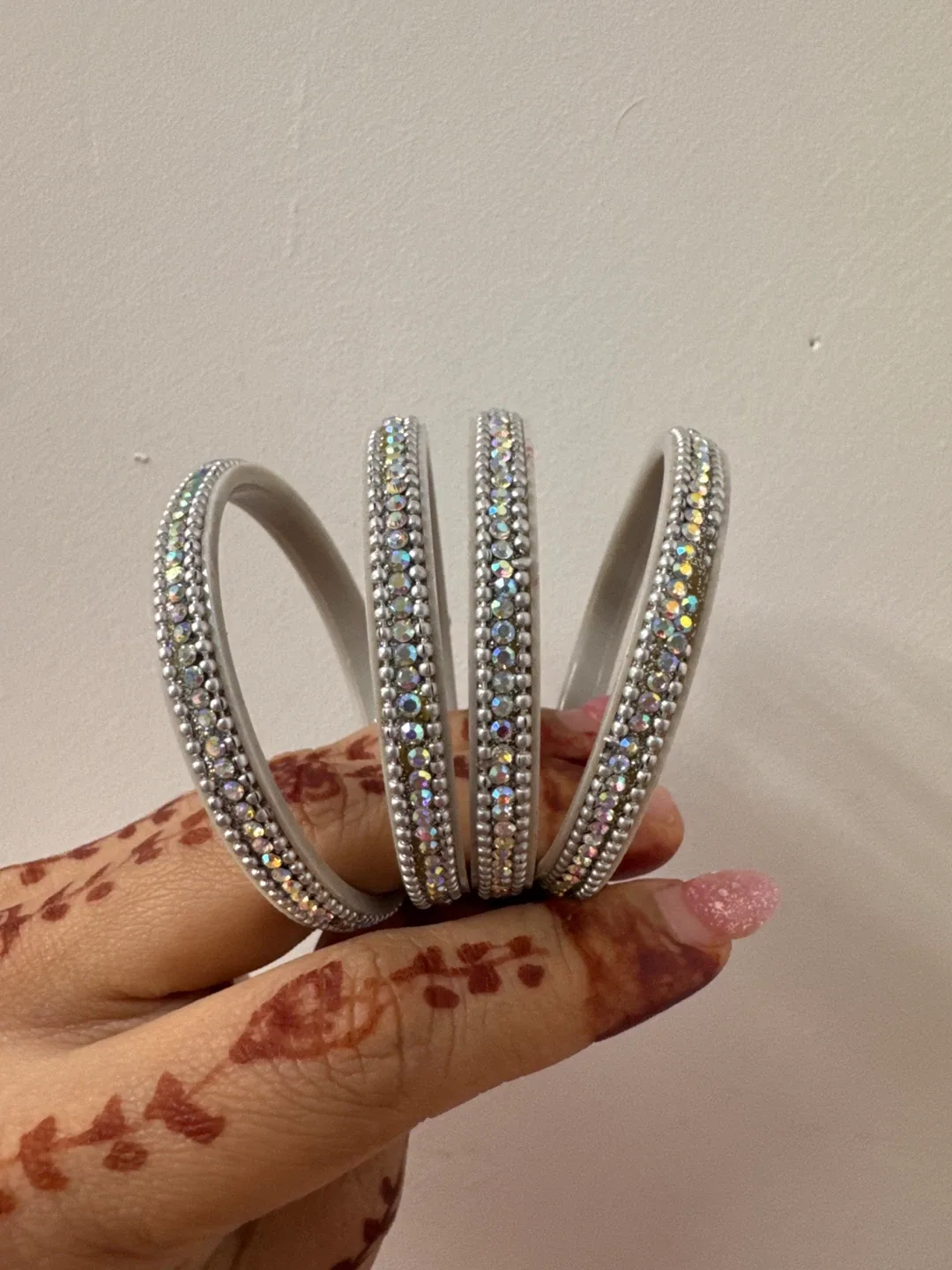 Rhinestone Bangles - Set of 2 image indicator(5)