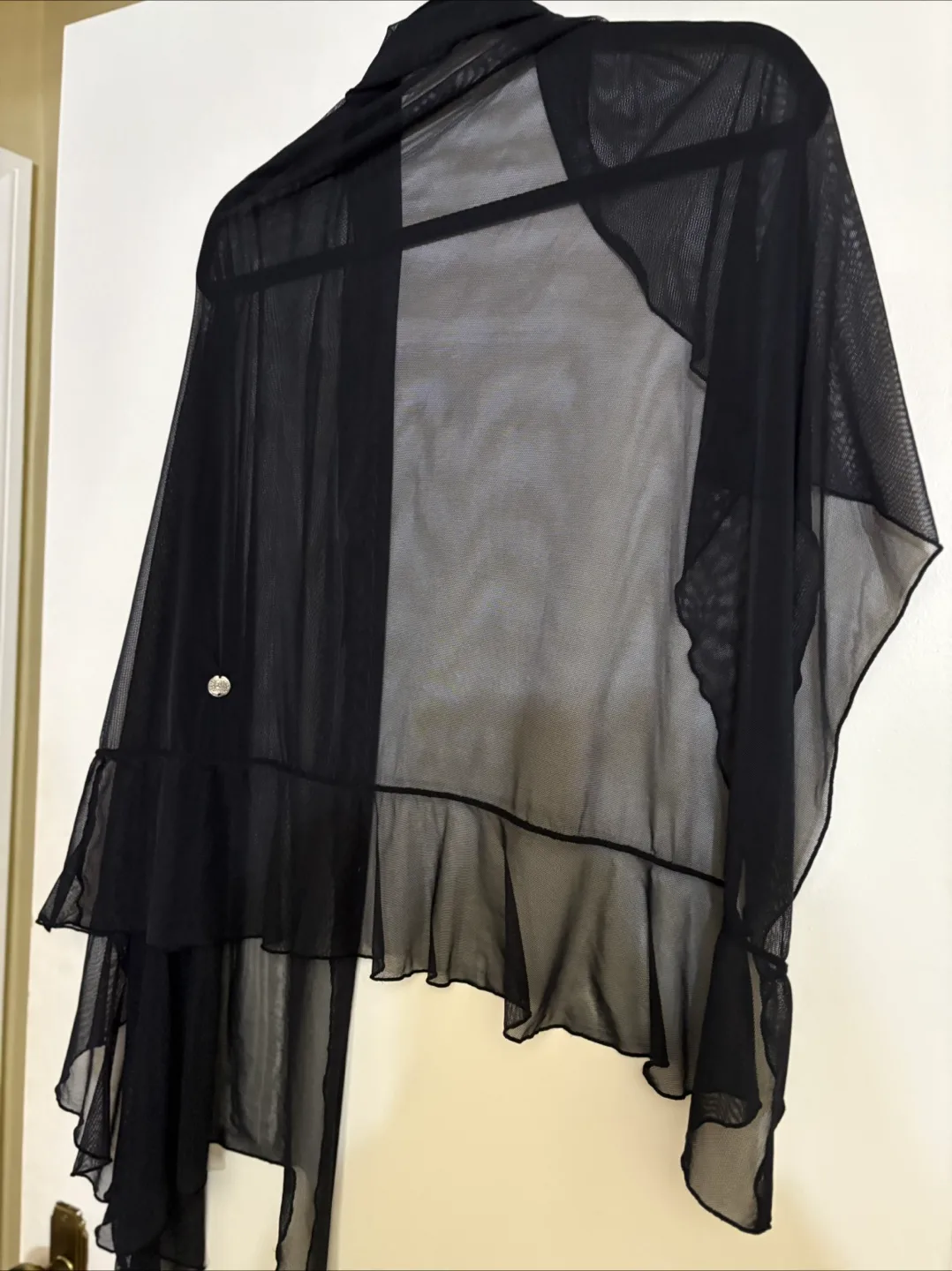 N.W.D Woman Design Black Shawl/Wrap thumbnail