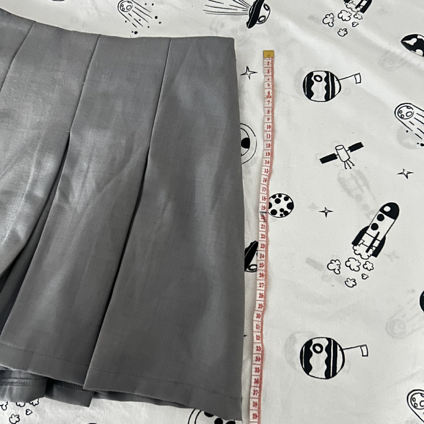 Dazy Grey Pleated Skirt - Size M - photo 5