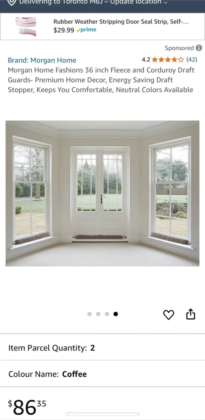 Home Draft Stopper - 36 inch image indicator(2)