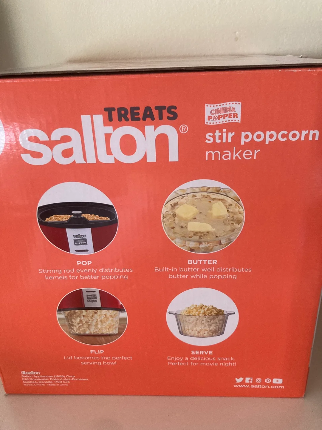 Salton Treats Stir Popcorn Maker image indicator(3)